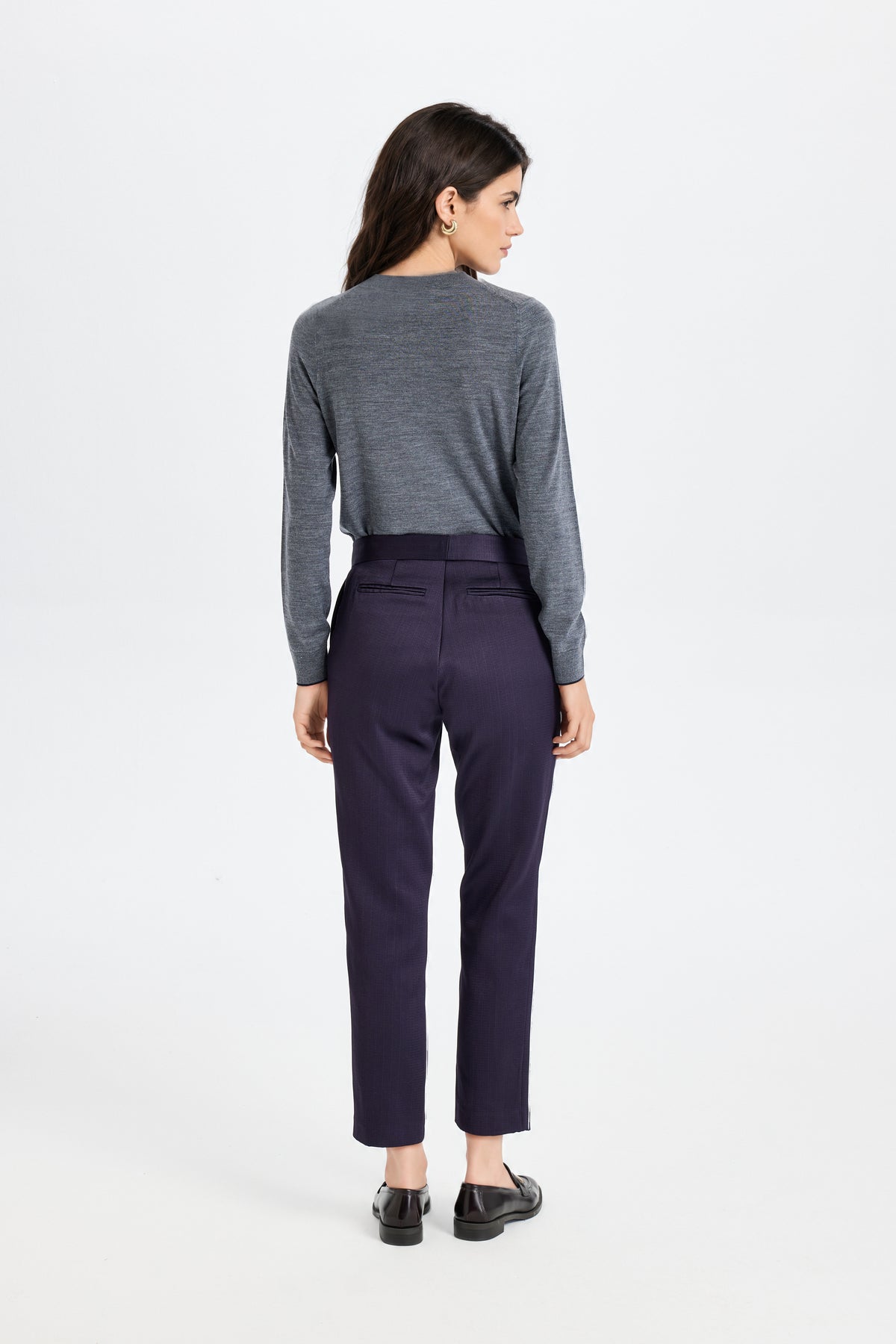 Kutnu Cigarette Navy Blue Trousers