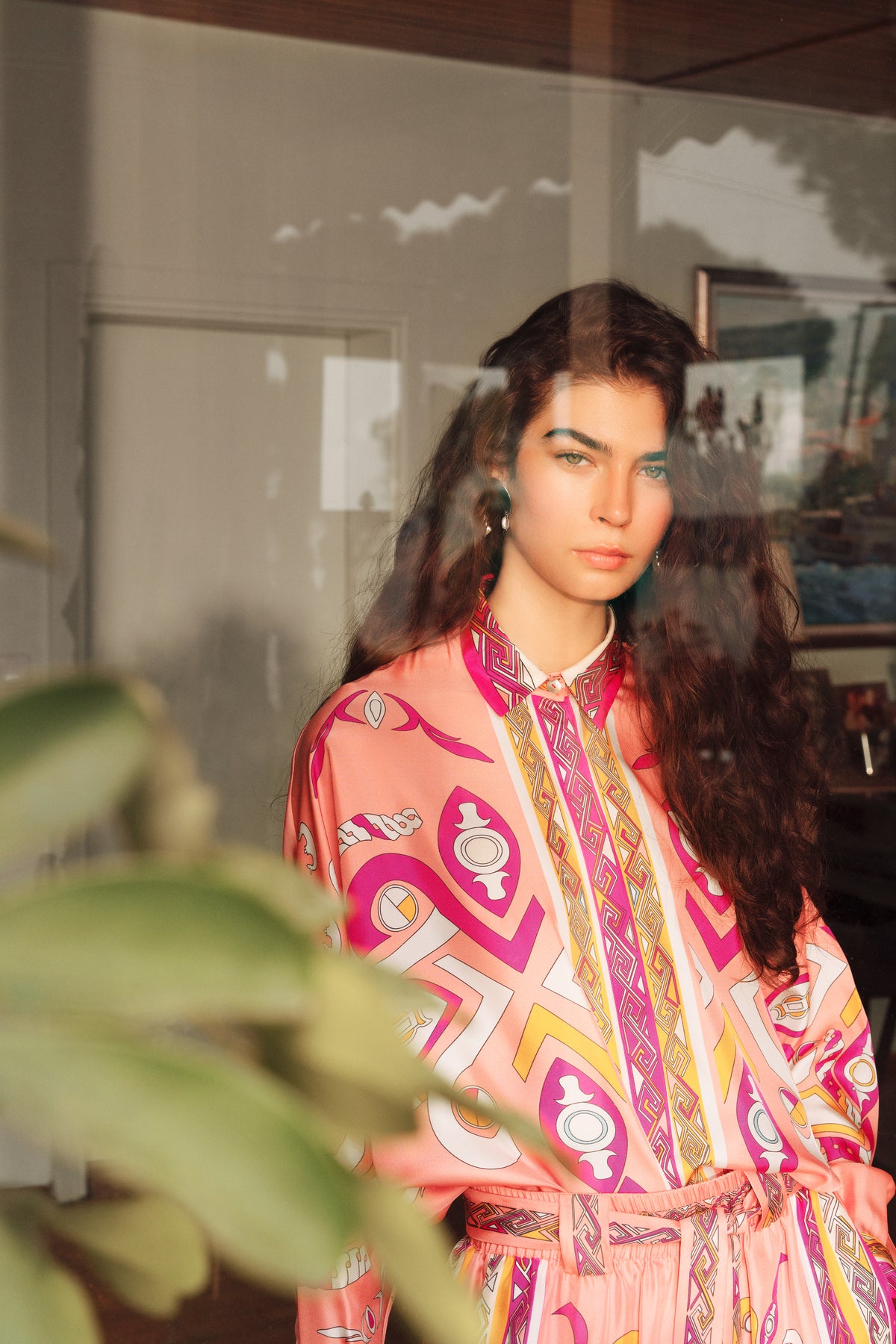 Oversize Zeugma Silk Pink Shirt
