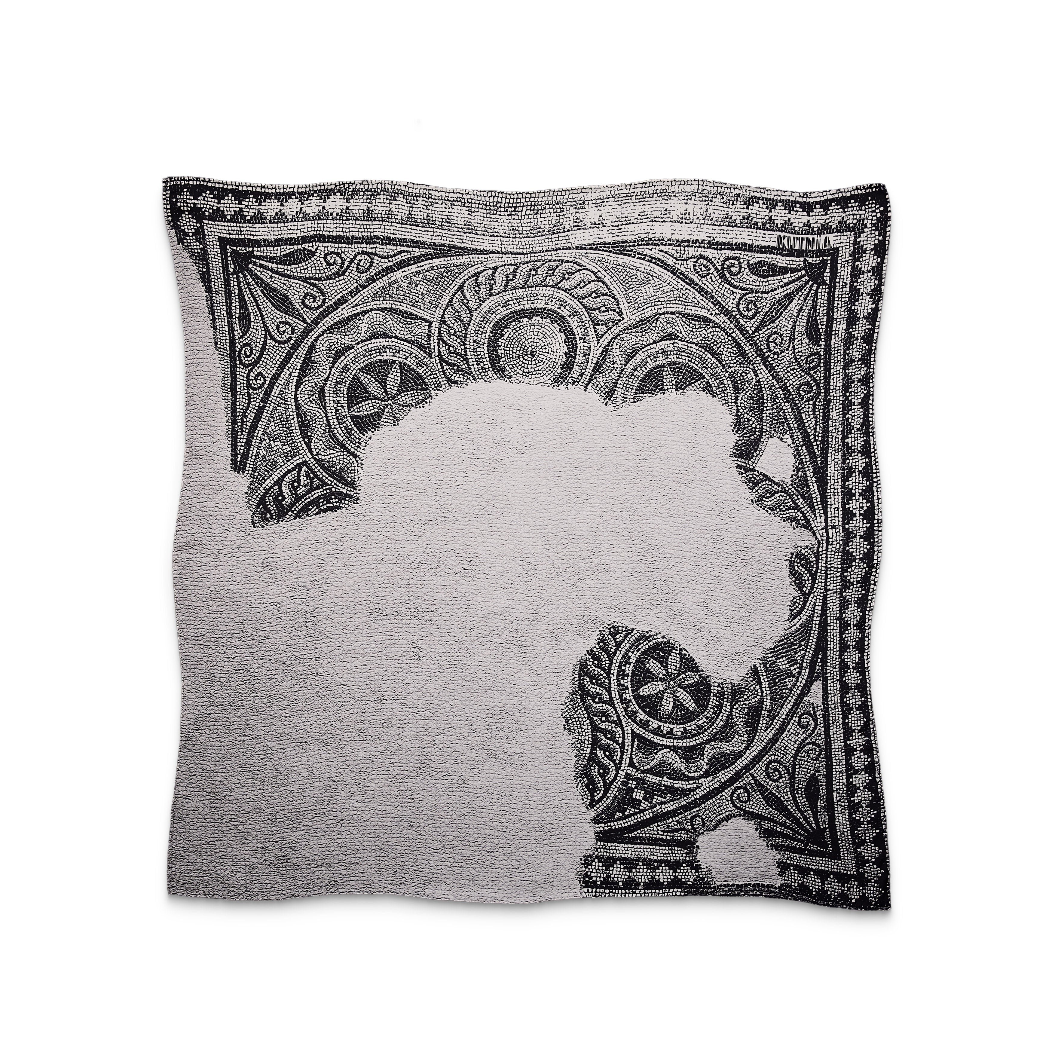 Zeugma Grey Silk Scarf