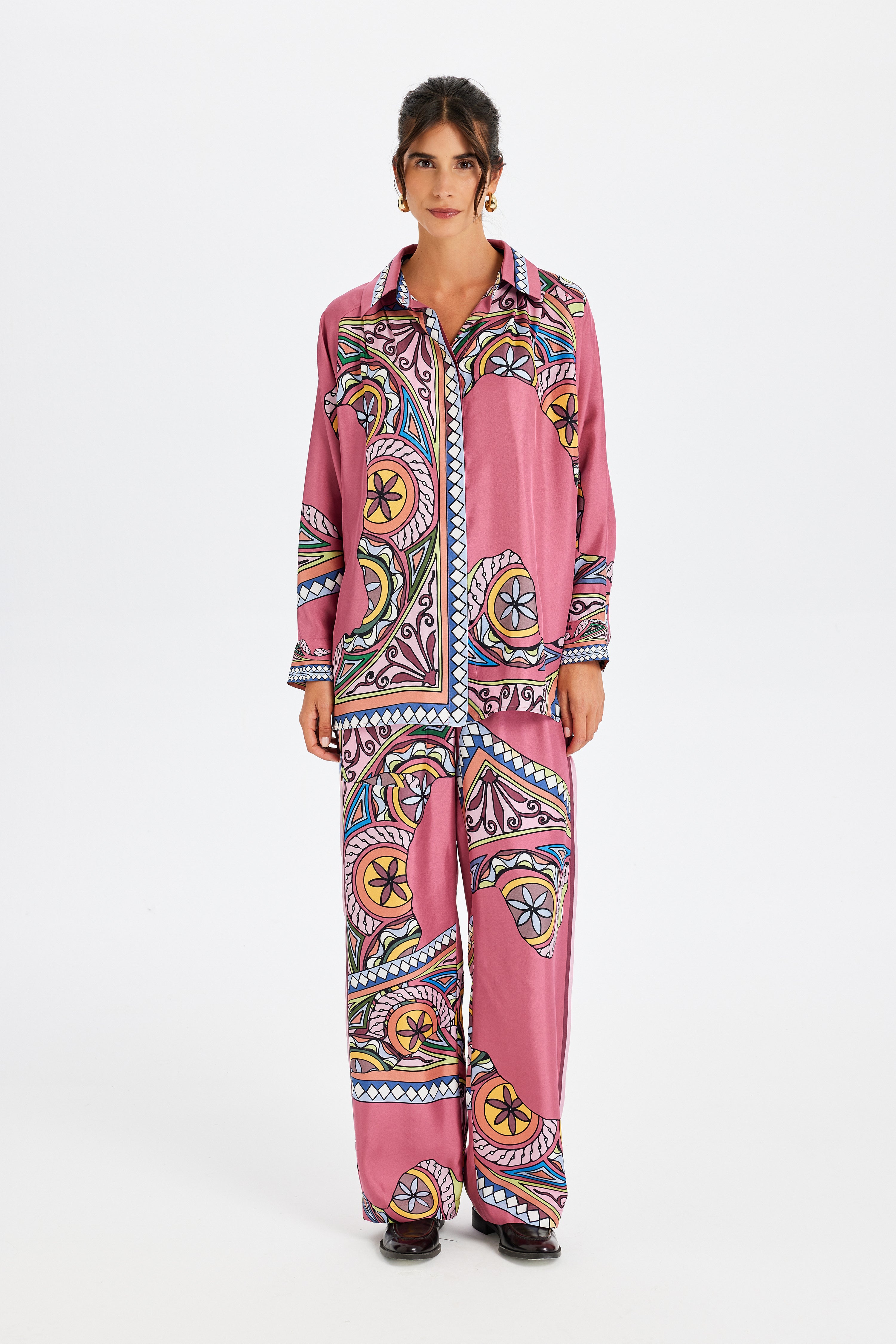 Zeugma Roba Detaylı İpek Gömlek