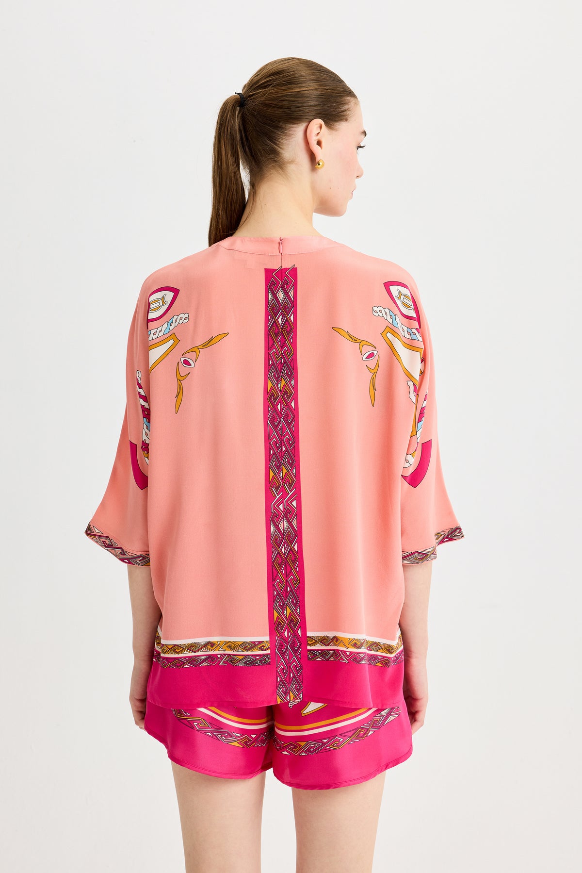 Pink Zeugma Silk Blouse