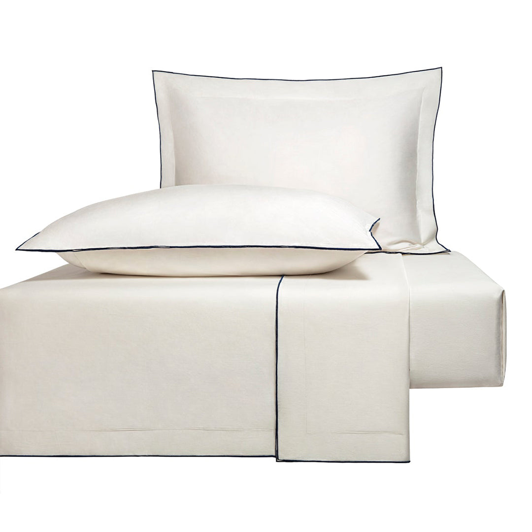 Navy Blue Bebeoverlock Double Duvet Cover Set