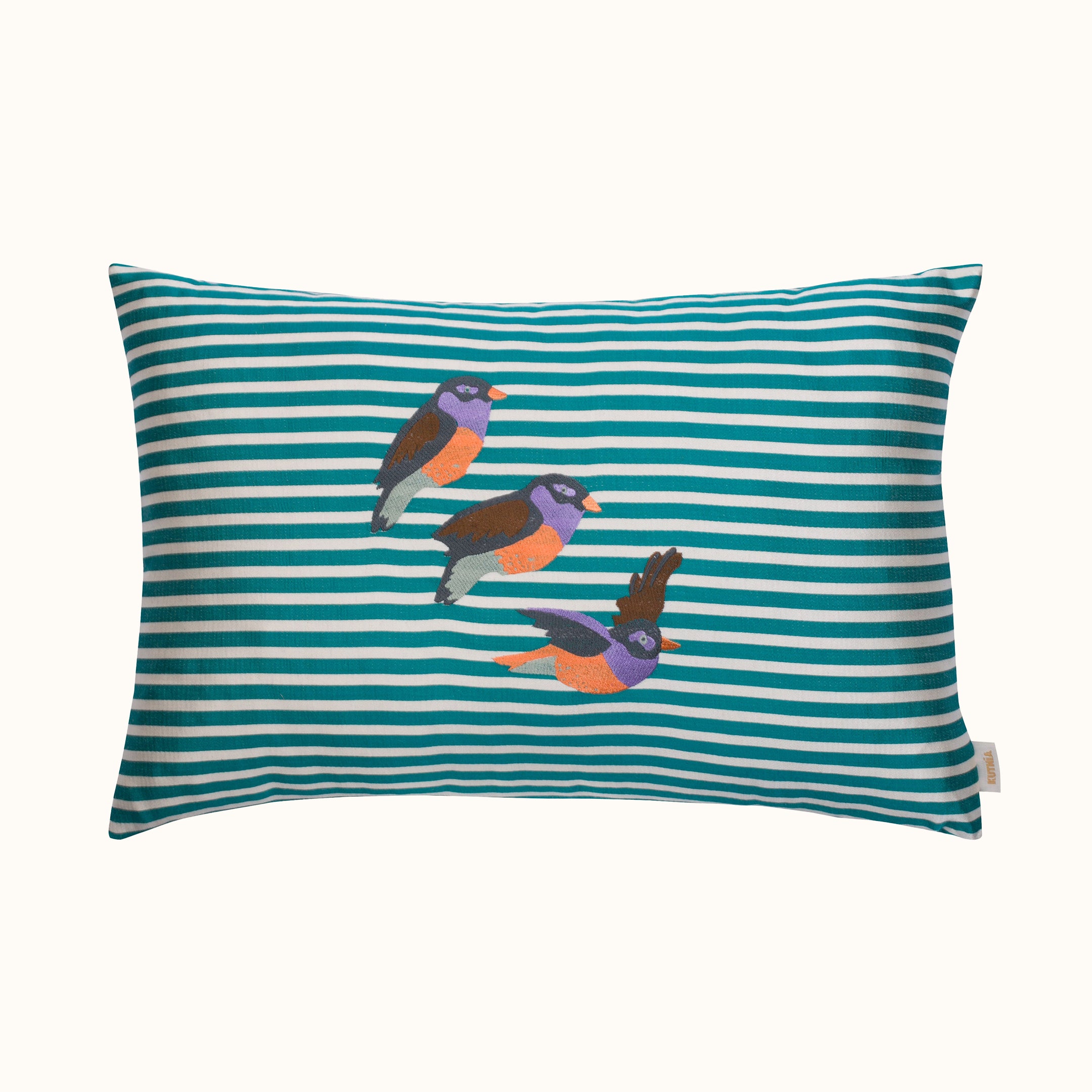 Three Birds Rectangle Pillow