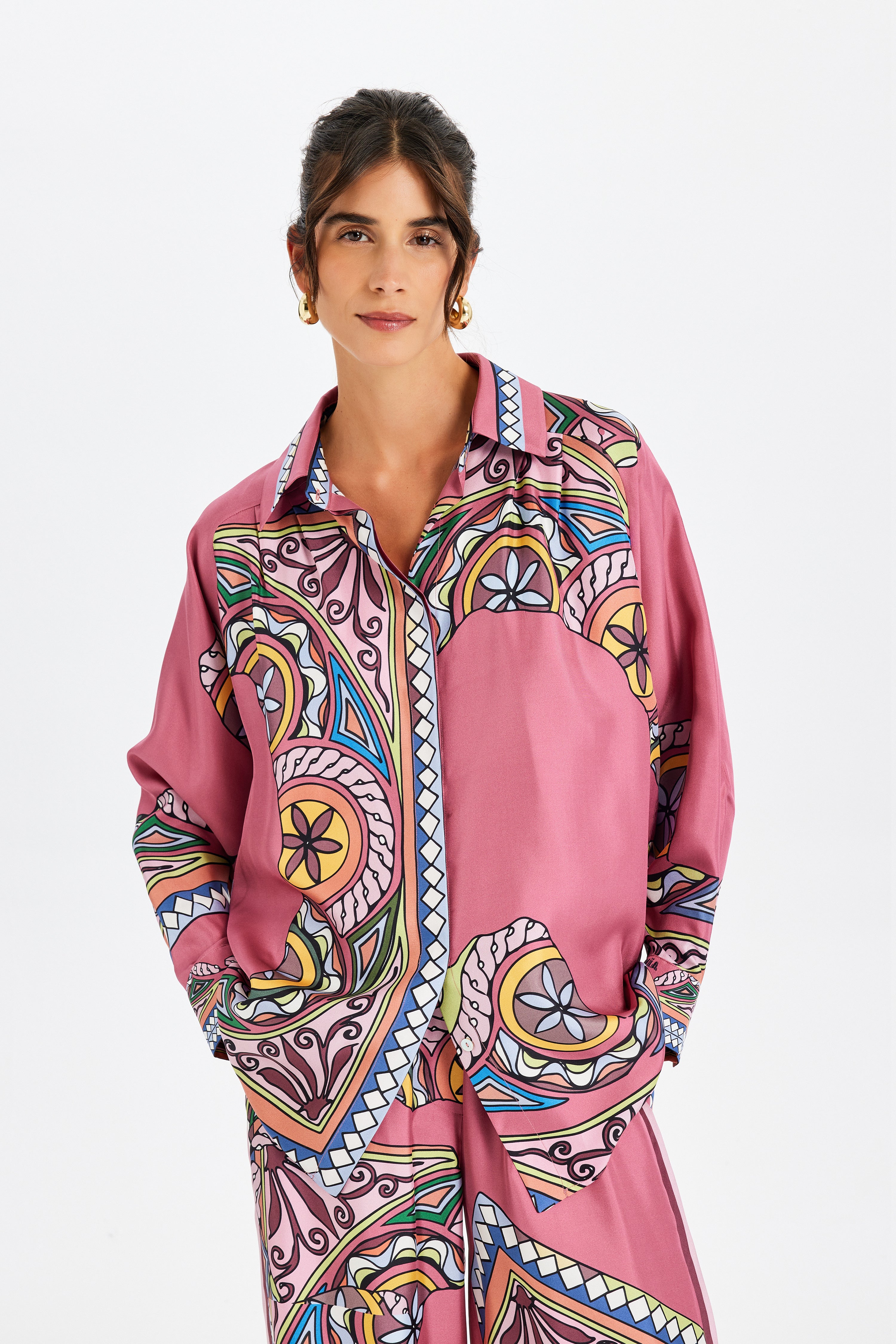 Zeugma Roba Detaylı İpek Gömlek