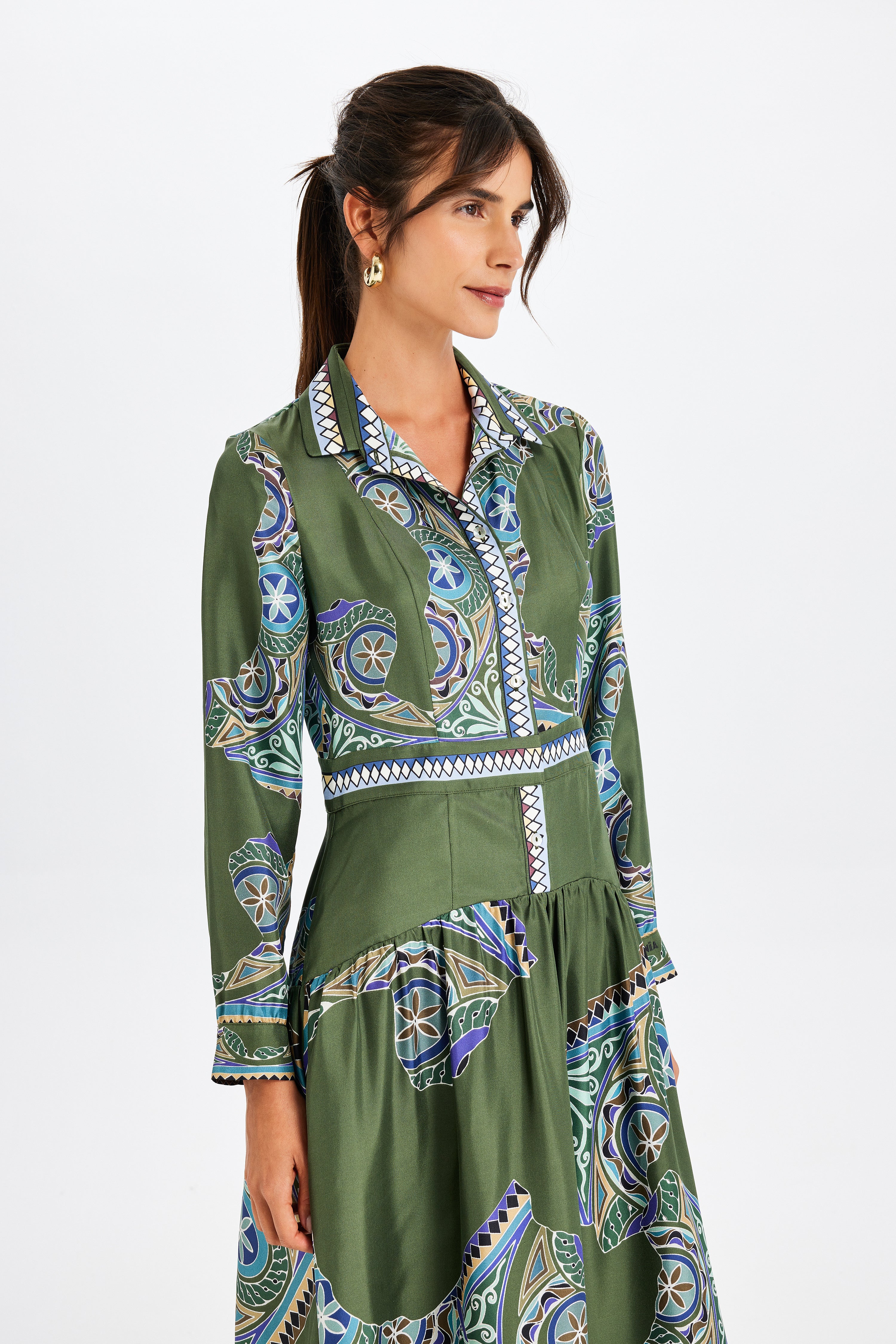 Zeugma İpek Uzun Çan Elbise