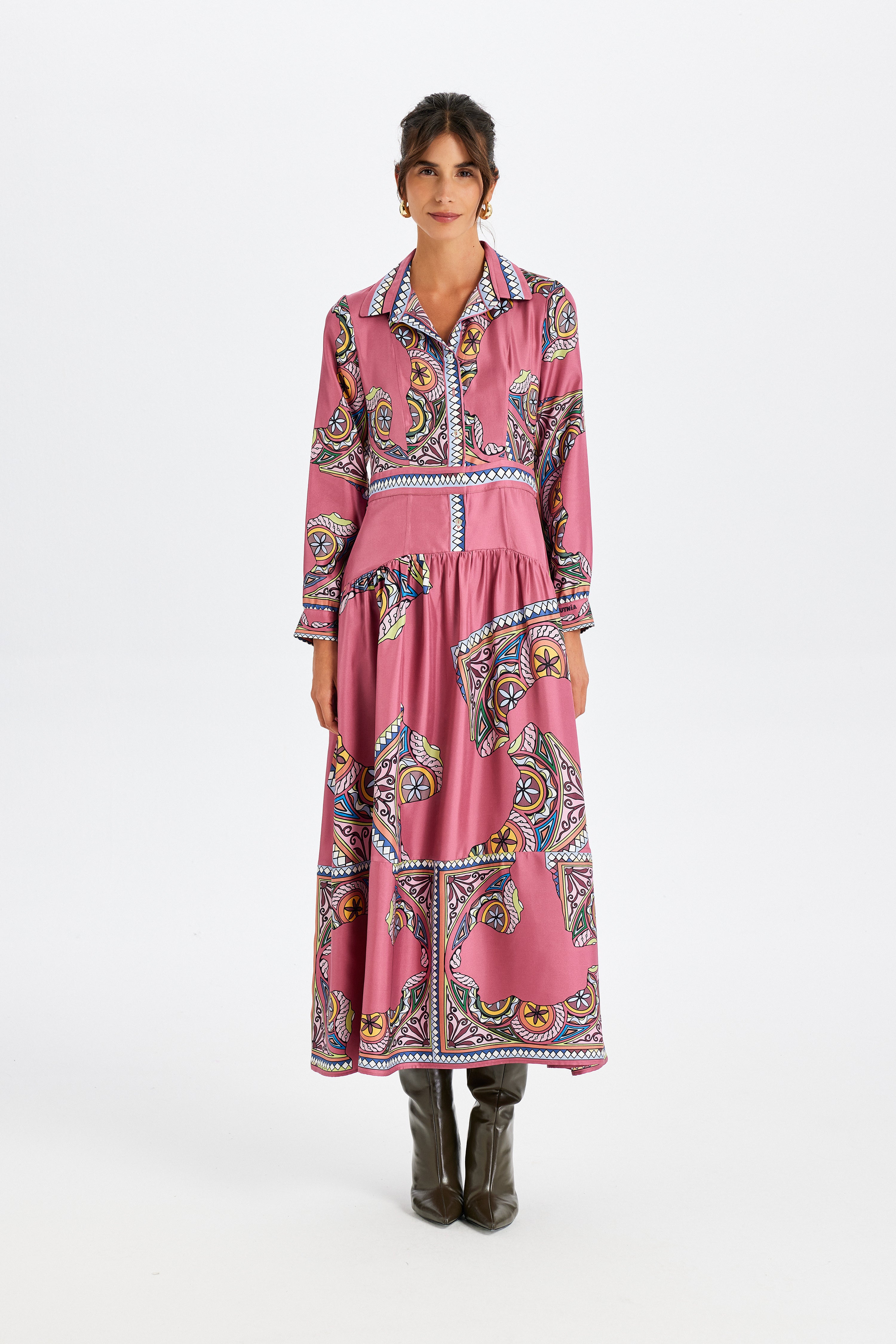 Zeugma İpek Uzun Çan Elbise