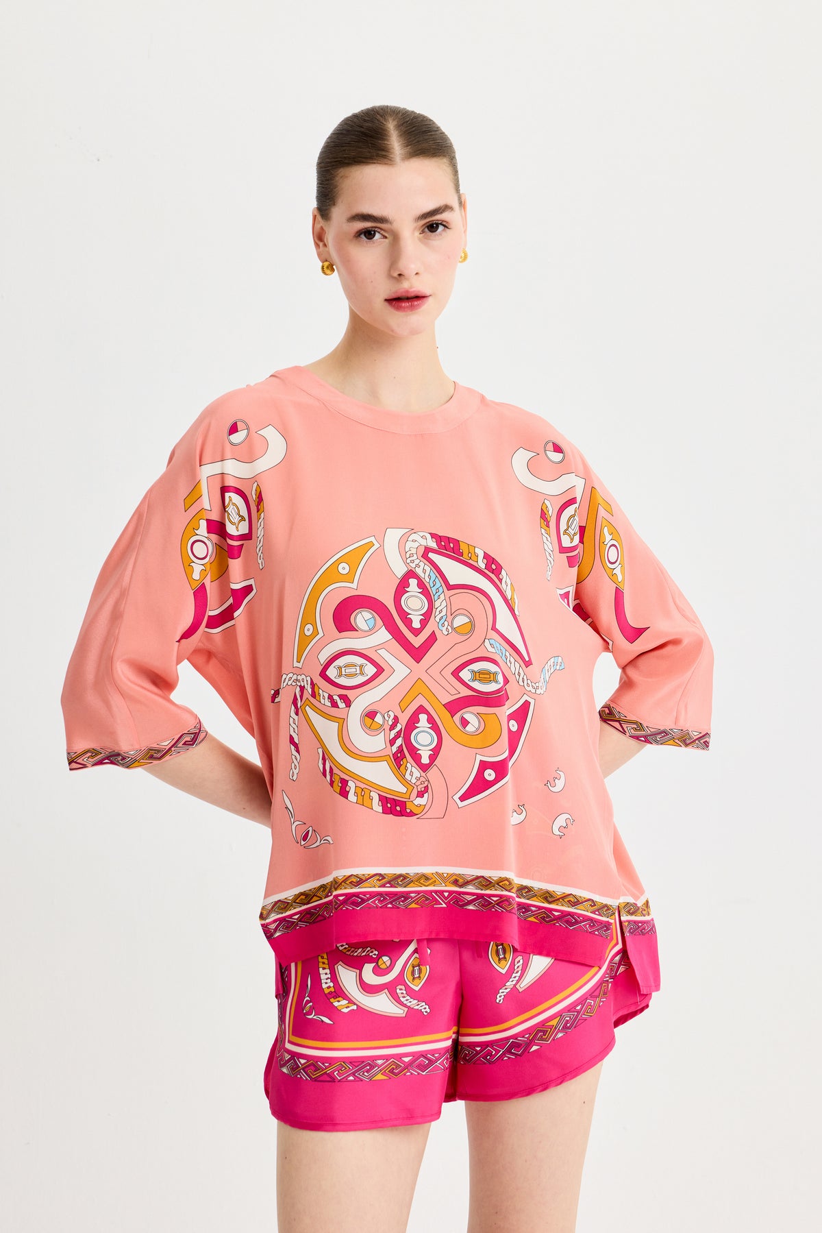Pink Zeugma Silk Blouse