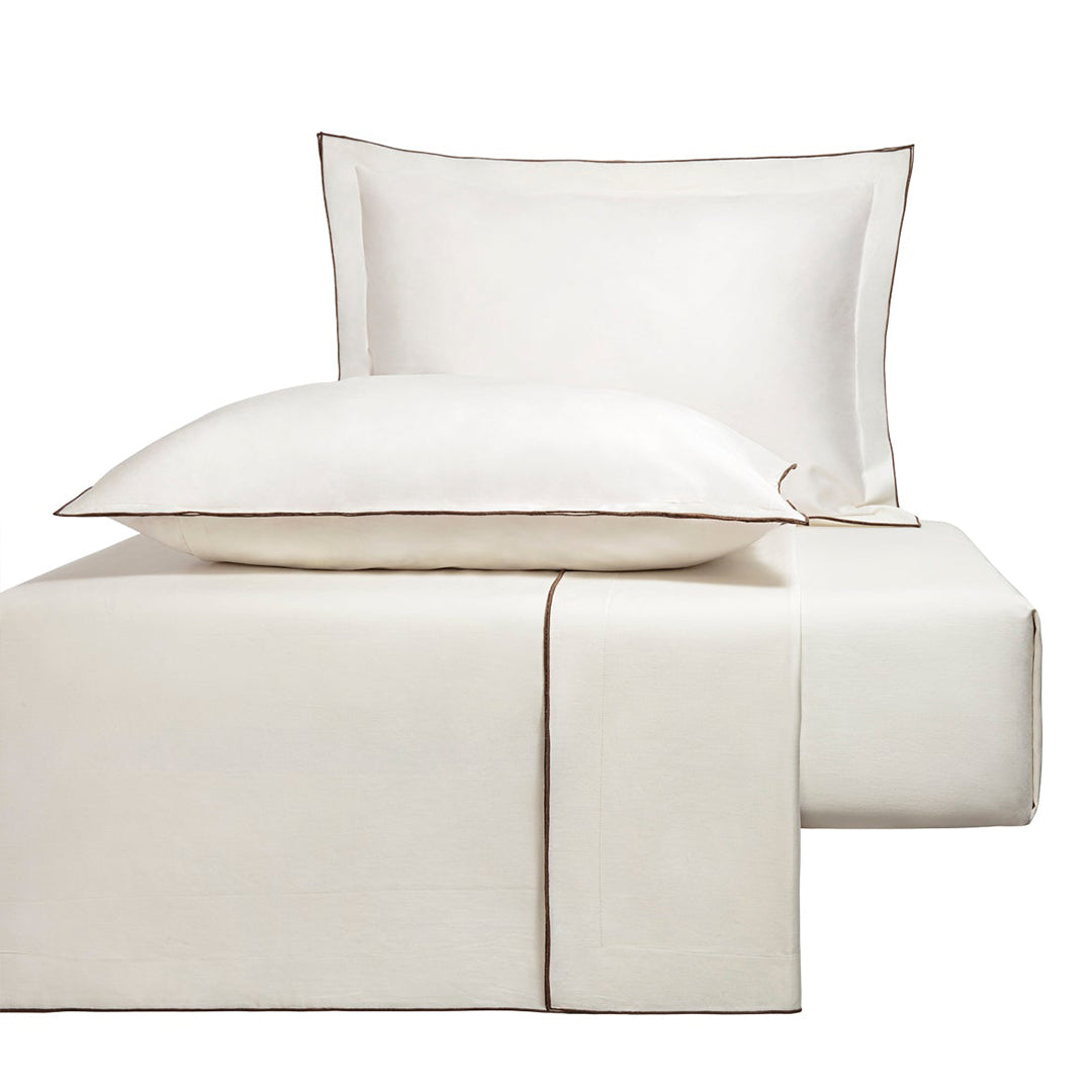 Brown Bebeoverlok Double Duvet Cover Set