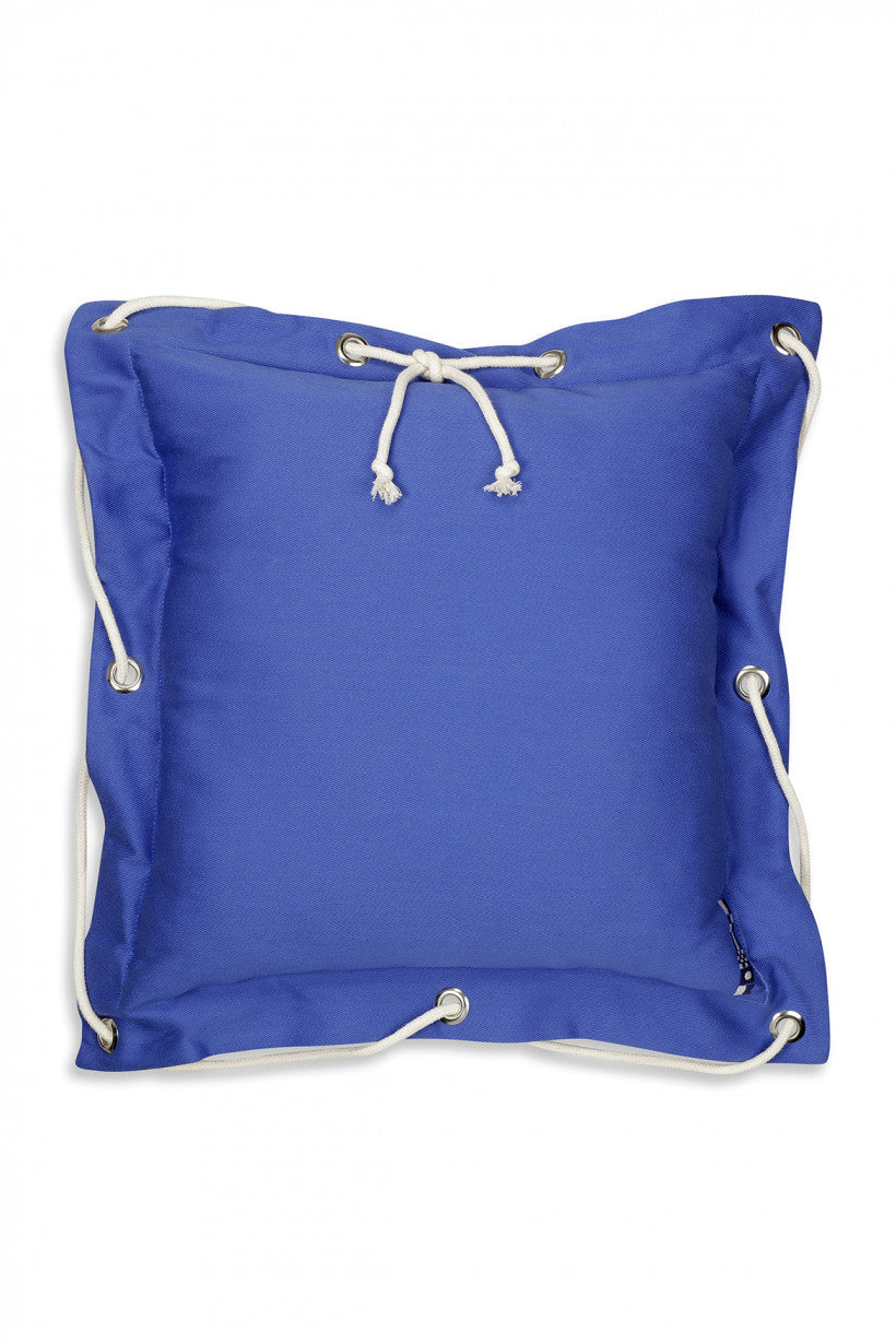 Rope Amphora Blue Throw Pillow